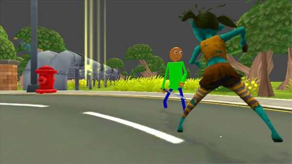 Mr baldi vs granny in city screenshot 2