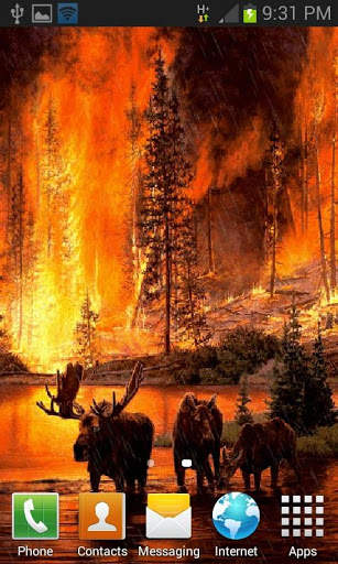 Forest Fire Live Wallpaper скриншот 2