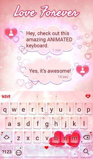 Love Forever Animated Keyboard   Live Wallpaper screenshot 3