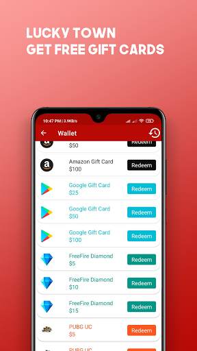 Lucky Town - Get Free Gift Cards & Paypal Cash screenshot 2