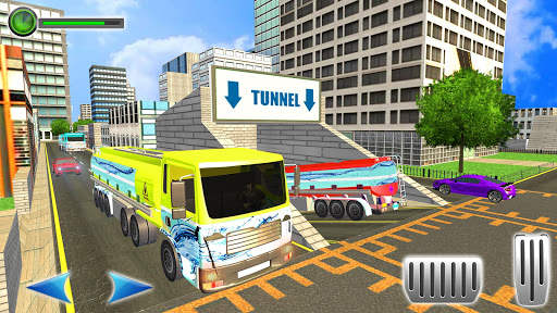 Water Tanker Offroad Transport Truck Driving Game screenshot 2