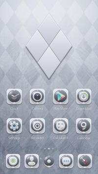 55° Grey GO Launcher Theme screenshot 2