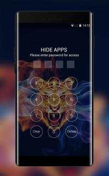 Theme for Lava Iris 503: Fire Tiger Wallpaper screenshot 3