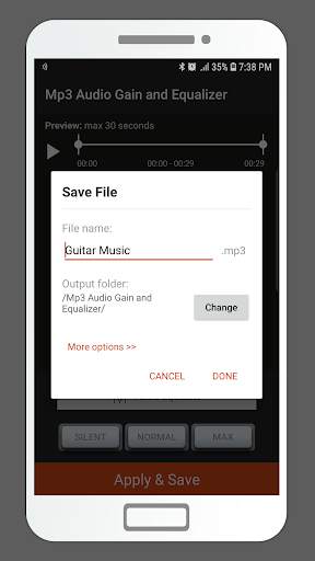 MP3 Audio Gain and Equalizer screenshot 5