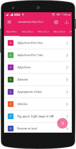 English Grammar Practice screenshot 1