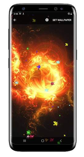 Amazing spark live wallpaper screenshot 1