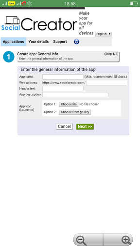 Social Creator : Make web app Free screenshot 2