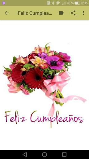 Feliz Cumpleaños Con Flores screenshot 12