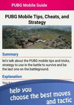 Guide for PUBG Mobile : Tips And Strategy screenshot 3