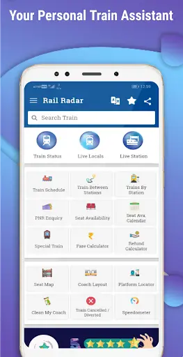 NTES train enquiry, train runn screenshot 1