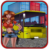 ônibus da cidade ônibus estacionamento escola icon