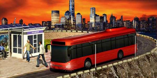 Uphill Off Road Driving Bus Game Simulator screenshot 2