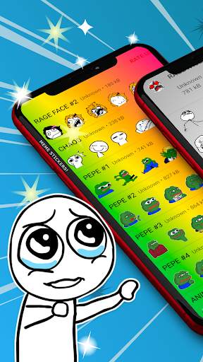 Wastickerapps Memes - New Stickers - Rage Face screenshot 1