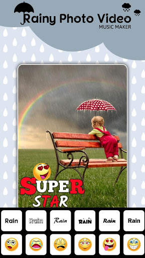Rainy Photo Video Music Maker screenshot 3
