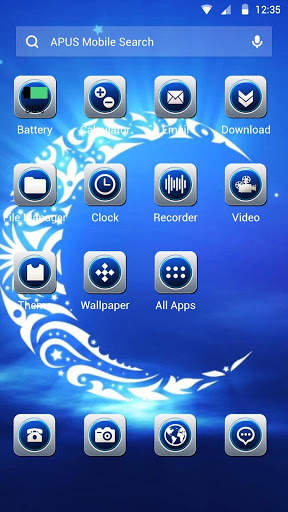 The Moon-APUS Launcher theme screenshot 2