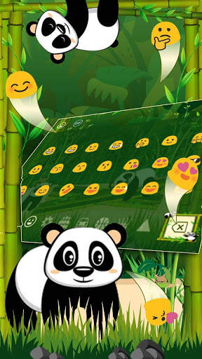 Cute Bamboo Panda Keyboard screenshot 3