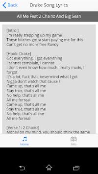 Drake Song Lyrics screenshot 5