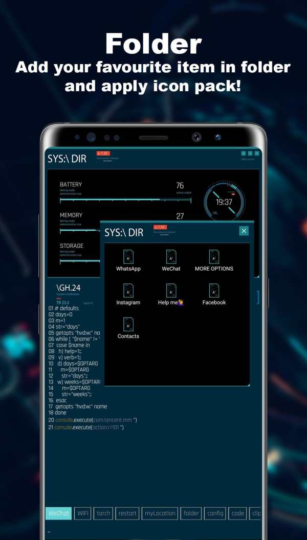Sci-Fi Theme -- Aris Launcher screenshot 4