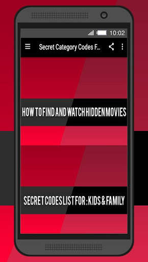 Secret Category Codes For TV Online Streaming screenshot 1