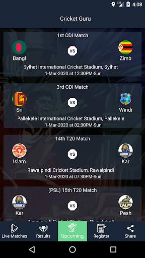 Cricket GURU - Live Line & Cricket Score screenshot 8