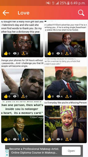 Mugabe Funny Quotes स्क्रीनशॉट 6