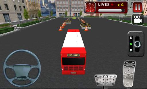 3D bas letak kereta simulator screenshot 4