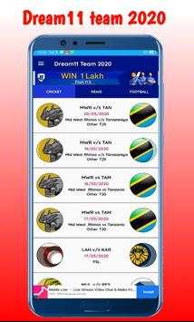 Fantasy team Dream11- Tips & Cricket Prediction screenshot 2