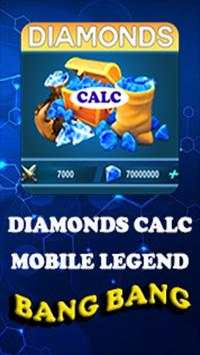 Diamonds Calc for Mobile Legend bang bang Free screenshot 1