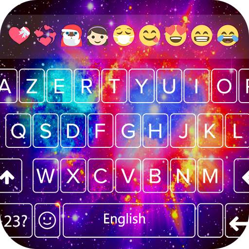 Galaxy Emoji keyboard Theme - Night Galaxy theme 1.2