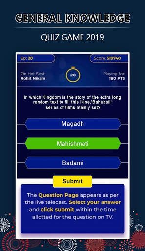 KBC Play Along Game 2020 screenshot 2