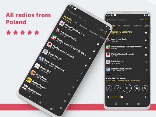 Radio Poland: Internet Radio, Free FM Radio screenshot 1