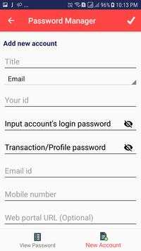PASSWORD MANAGER 6 تصوير الشاشة