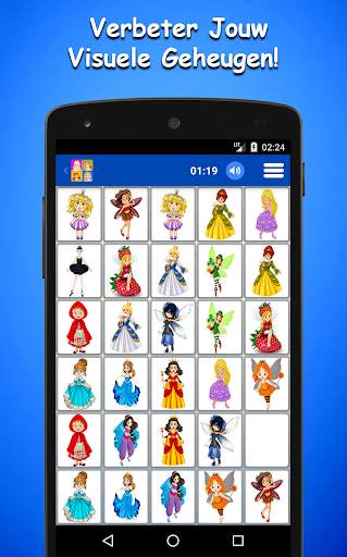 Prinses Memory Spel Voor Kinderen screenshot 2