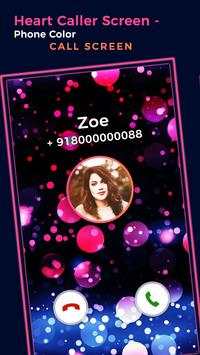 Heart Caller Screen - Phone Color Call Screen screenshot 1