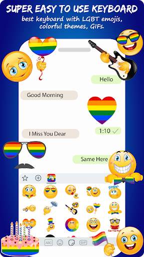LGBT Emoji Sticker Keyboard screenshot 3