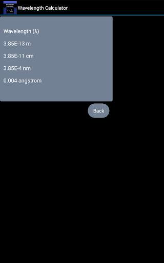 Wavelength Calculator Lite скриншот 4