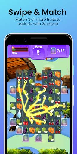 Fruits Star - Free Match 3 Puzzle Game 🍒🍒🍒 screenshot 3