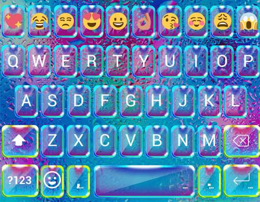 Rainy Glass Keyboard Theme screenshot 5