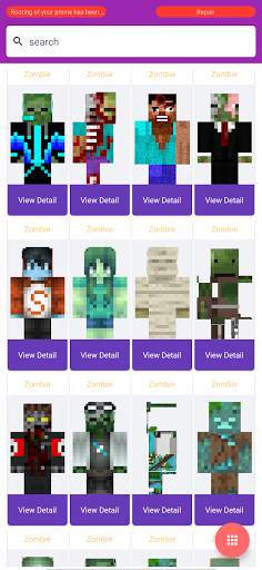 Zombie Skins for MCPE screenshot 1