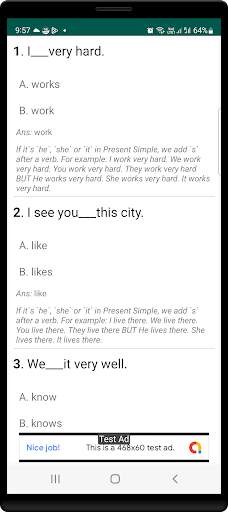 English MCQs screenshot 4