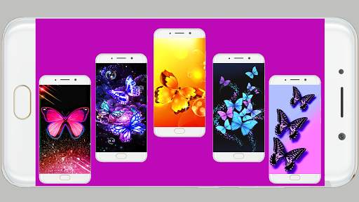 Neon Butterfly Wallpaper screenshot 2
