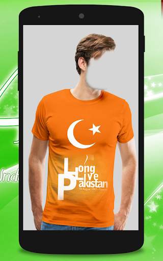 Pak Flag Shirt Photo Editor screenshot 1