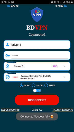BD VPN Free screenshot 1