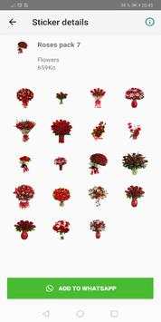 Flower stickers app for whatsapp - Roses screenshot 4