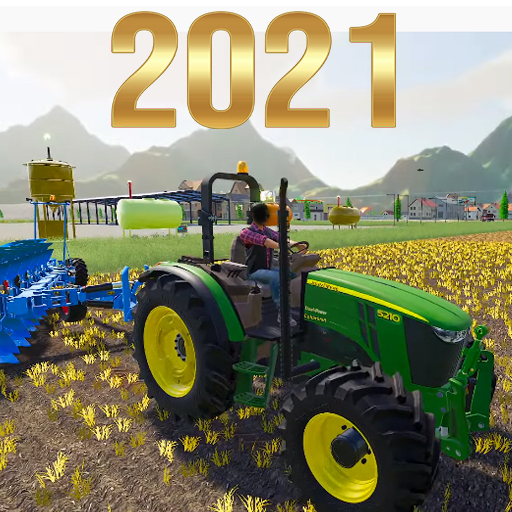 New Real Modern Village Farming Tractor Driving icon