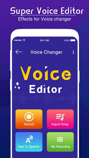 Super Voice Editor : Voice Changer - Audio Effect screenshot 2