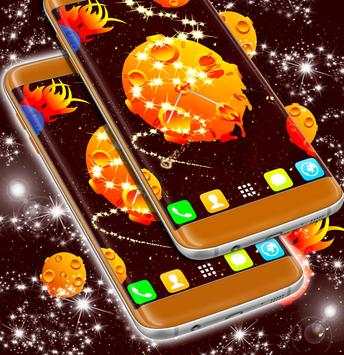 Space Clock Live Wallpaper Hd screenshot 2