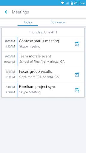 Skype for Business for Android screenshot 3