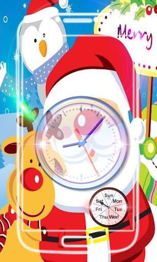 Christmas Clock Live Wallpaper screenshot 2