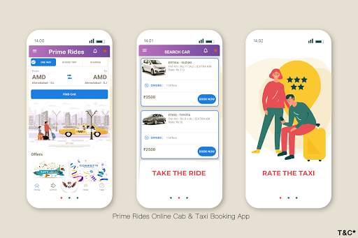 Prime Rides - Online Cab & Taxi Hotel Bus Bookings screenshot 2